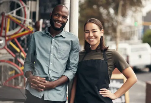 shot of two young business owners standing outside 2026 03 25 08 23 22 utc